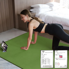 Large TPE Yoga Mat 6’X4’X1/2″ Extra Thick Non-Slip Exercise Mat – for Yoga Pilat