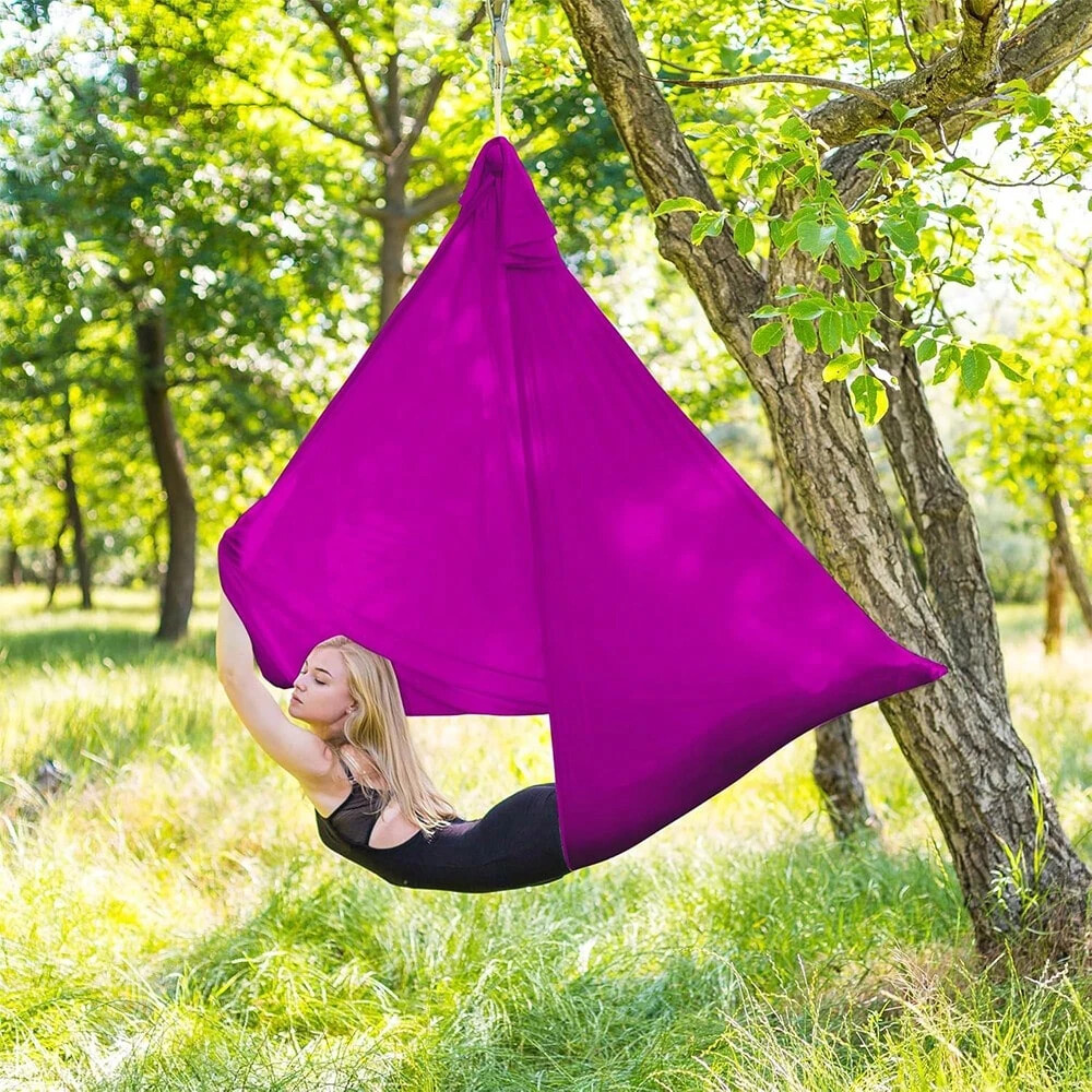 Aerial Yoga Hammock 5.5 Yards Yoga Swing Pilates Silk Anti-gravity Home Fitness