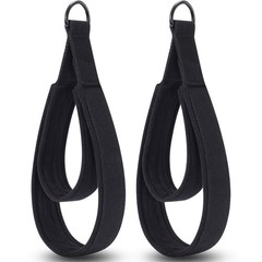 Pilates Straps – Double Loop D-Ring Straps for Reformer, Padded, Home Gym Workou