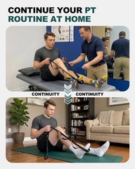 Lightweight 75” Stretching Strap for Post-Surgery Rehab & Enhanced Flexibility