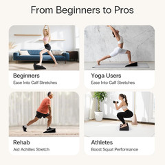 XL Foam Yoga Wedge Blocks, Black, Set of 2, 16.5° Incline, 13″ × 12.75″ × 3.75″,