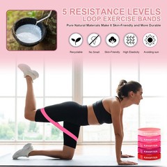 KANGFITER Pilates Equipment Kit for Home Workout, Ring and Ball Pink