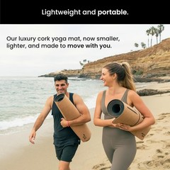 Luxury Cork Yoga Mat – Non Slip, Extra Thick Grip. Thicker, Longer, and Wider…