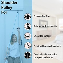 Shoulder Pulley Over The Door Physical Therapy System, Exercise Pulley, Blue