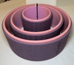 ATIVAFIT Yoga Wheel Exercise Wheel Set of 3 Purple & Pink EUC