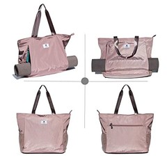 Yoga Mat Bag Large Tote Nylon Waterproof Zippered Gym Travel Beach Office