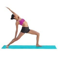 COVER GIRL ACTIVE Standard 5MM Yoga Pilates Mat & With Carry Strap Bikram Hot