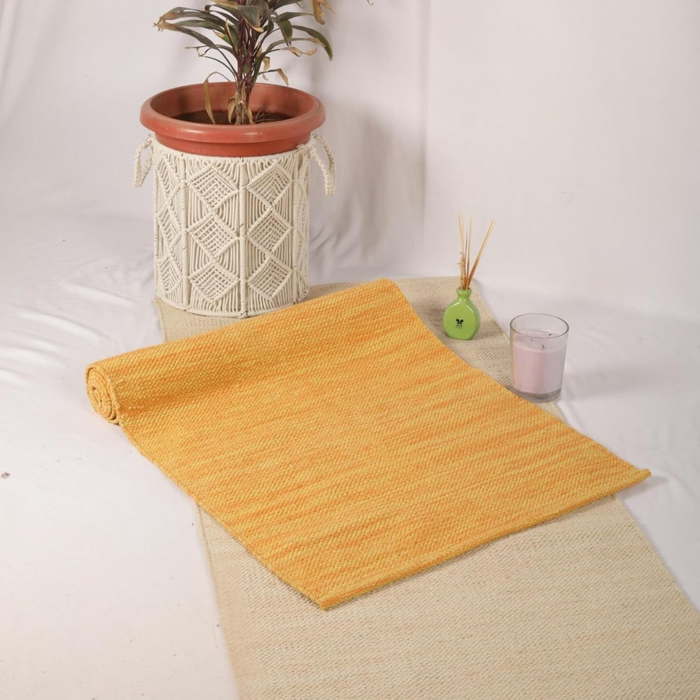 Extra Thick Organic Cotton Tie Dye Yoga Mat for Indoor/Outdoor Use 72″x24