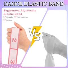 2 Pcs Stretch Strap for Elastic Gymnastic Stretching Ballet Dance Band with 8…