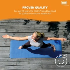 Gymnastics Mat Blue 0.6 inches | Skin-Friendly & Non-Slip | Optimal Cushionin…