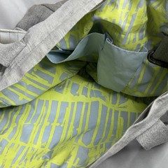 Manduka Yoga Mat Laptop Tote Canvas Bag Gray Shoulder Gym Travel Fitness Pilates