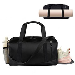 Yoga Mat Bag Gym Workout Pilates Tote Wet Dry Pocket Water Bottle Carrier