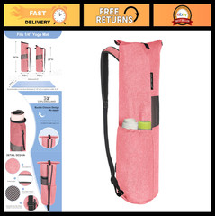 Yoga Mat Storage Bag with Breathable Mesh Window & Large Pockets – Travel Friend