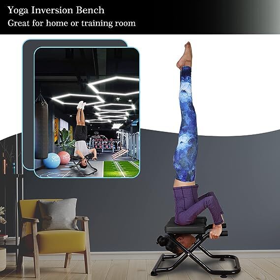 Yoga Headstand Chair Bench Stand Inversion Stool Home Fitness Inversion Exercise
