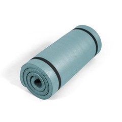 Premium Extra Thick 1-Inch High Density Exercise Mat with Carry Strap – Non-S…