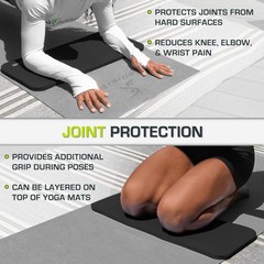 ProsourceFit Extra Thick Yoga Knee Pad and Elbow Cushion 15mm (5/8”) Fits Sta…