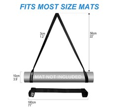 MAT NOT Included Yoga Mat Sling, Yoga Mat Straps for Carrying, EasyCinch Yoga…