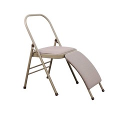 Yoga Auxiliary Chair with Lumbar Back Support for Iyengar Foldable Balance Tr…