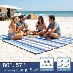 2 in 1 Backrest Chair Picnic Blanket,Light Weight Camping Outdoor Foldable Lazy