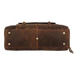 Leather Duffel Bag 28 inch Large Travel Bag Gym Distressed Tan Shoe Pocket