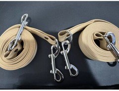 Pilates- Leather Classic with hardwood swivel grip and leather ropes