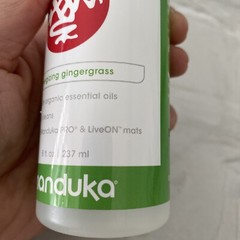 Manduka Yoga Mat Wash 8 oz Energizing Gingergrass organic essential oils natual