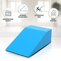 Lumia Wellness Yoga Foam Wedge Blocks, Pelvic Sacral Block, Non-Slip Bottom,…