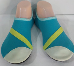 FITKICKS Live Well Foldable Classic Active Yoga Water Shoes LARGE Turquoise *EUC