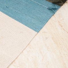 Multicolor Yoga Mat Thick Non Slip Organic Cotton Exercise Workout 2”6 feet mat