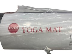 Feelfit Yoga Mat With Strap Black & Gray Non-Slip Eco-Friendly Lightweight C237