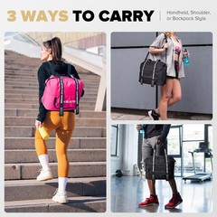 Sport Gym Bag for Women, Carry on Tote Personal Item Bag with Shoes Compartme…