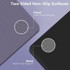 Non-slip TPE Yoga Mat for Women & Men,72″x24″ Double-Sided Workout Mat for Ho…