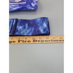 SuzieB Fitness Glute Band Women Light Medium Resistance Blue Tie Dye Yoga