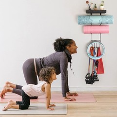 VINAEMO Yoga Mat Holder Accessories Wall Mount Organizer Black (matel)