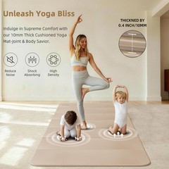 Foldable Yoga Mat 74″x47.2″x 0.4″ – Large Yoga Mat