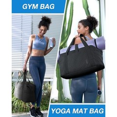 Versatile Travel Gym Bag W/ Yoga Mat Holder Multi Pocket Anti-Theft Design New