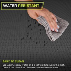 ProsourceFit Classic Yoga Mat 1/8” (3mm) Thick, Extra Long 72-Inch Lightwe