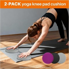 Yoga Knee Pad Cushion, 1.57 Inch Thick, Memory Foam and EPE Foam, for Knees E…