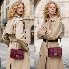 Small Quilted Crossbody Purse for Women Trendy Ladies Shoulder Bag PU Leather…