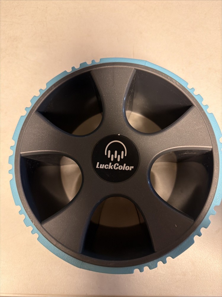 LuckColor Blue 9” Yoga Wheel w/Varied Tread (ST)