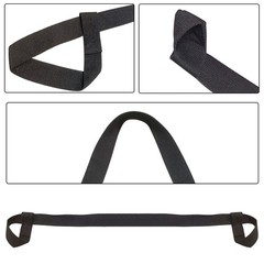 Tenalleys 1Pcs Black Adjustable Yoga Mat Strap Multi-Purpose 62inch,