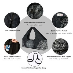 Yoga Mat Bag-Large with Strap,Zipper and Pockets Bags Carriers Fits All Your …