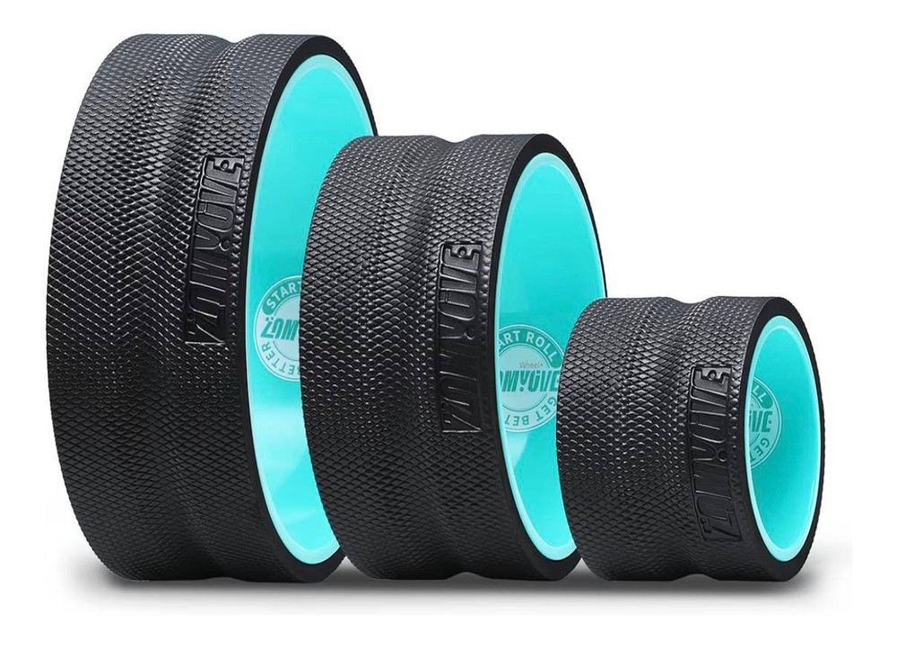 3 Pack Yoga Wheel Set Back Roller for Stretching, Back Pain Relief Spine Support