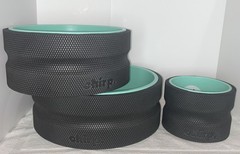 Chirp Wheel+ 3 Pack Rolling Exercise Wheels 12″ 10″ 6″ for Back Pain. With Bag