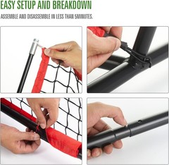 6×6 Ft Football Nets for Throwing,Football Target,Quarterback 6ft x 6ft, red