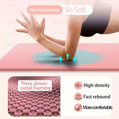 10/15MM Thick NBR Yoga Mats Anti-Slip Sport Fitness Mat Blanket for Exercise Yog