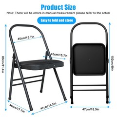 Foldable Backless Yoga Chair with Resistance Band for Abs & Core, Flexibility…