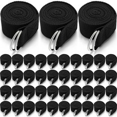 Adjustable 6ft Yoga Strap for Stretching & Pilates – Non-Elastic Fitness Belt wi