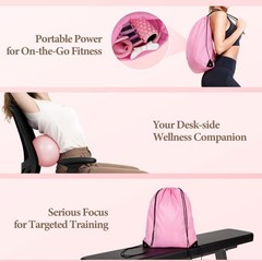 Pilates Ring Kit with 14 inch Magic Circle & Foam Roller, Ergonomic Home Work…