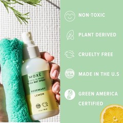 Yoga Mat Cleaner Spray, Rosemary & Lemon Essential Oil, Safe for All Mats & E…